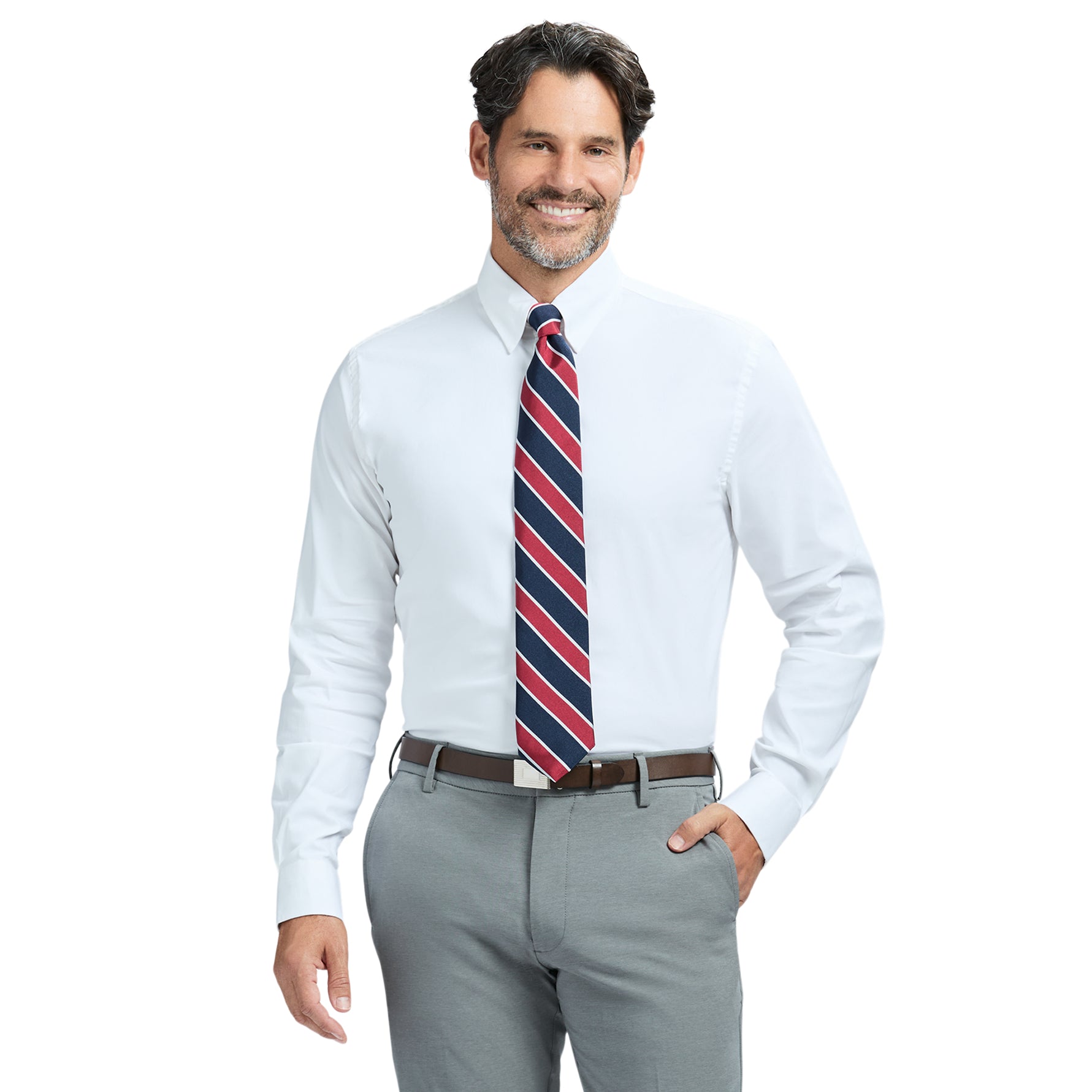 SLIM FIT ADVANTAGE PERFORMANCE COOL FX SPREAD COLLAR BUTTON