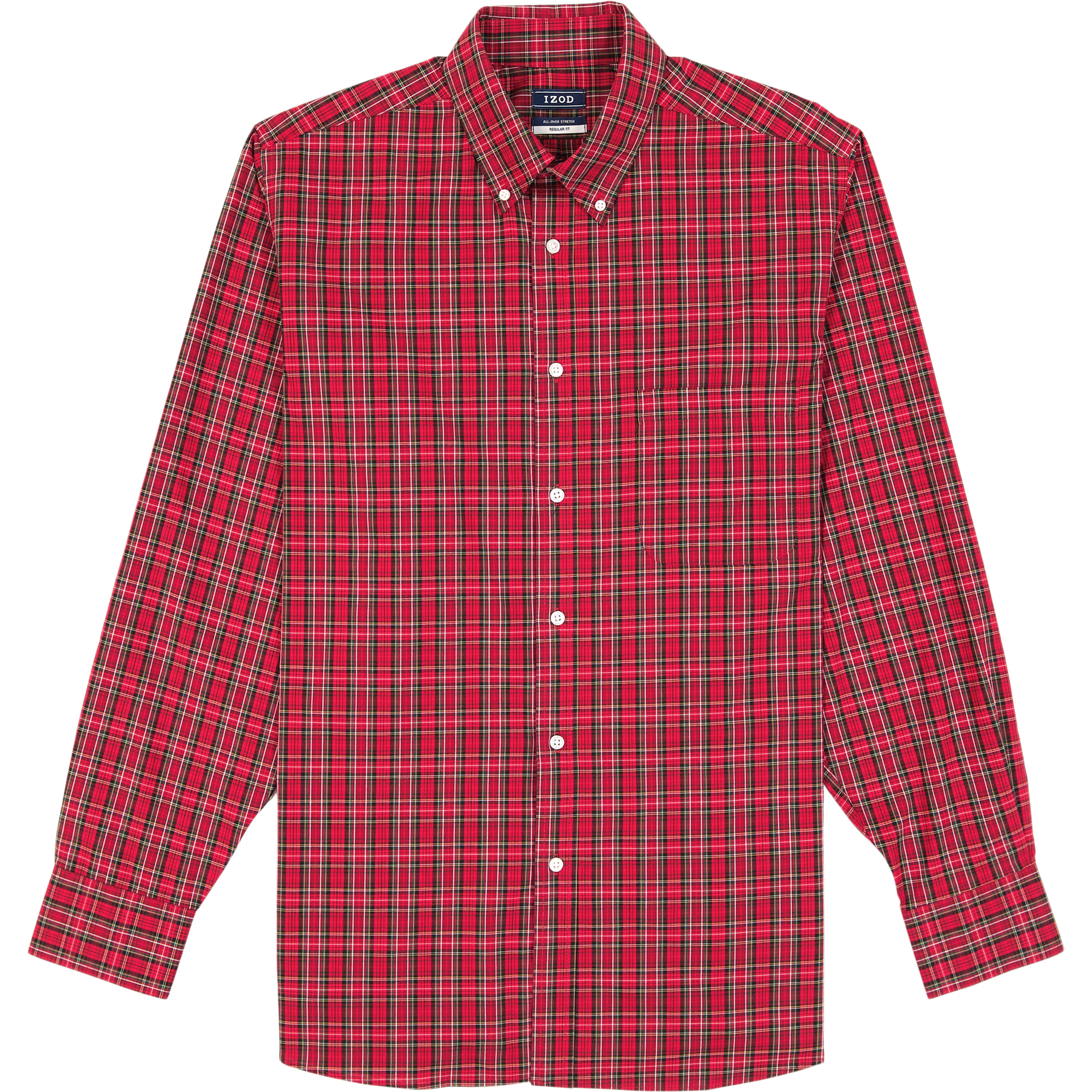 All Over Stretch Tartan Button Down Dress Shirt