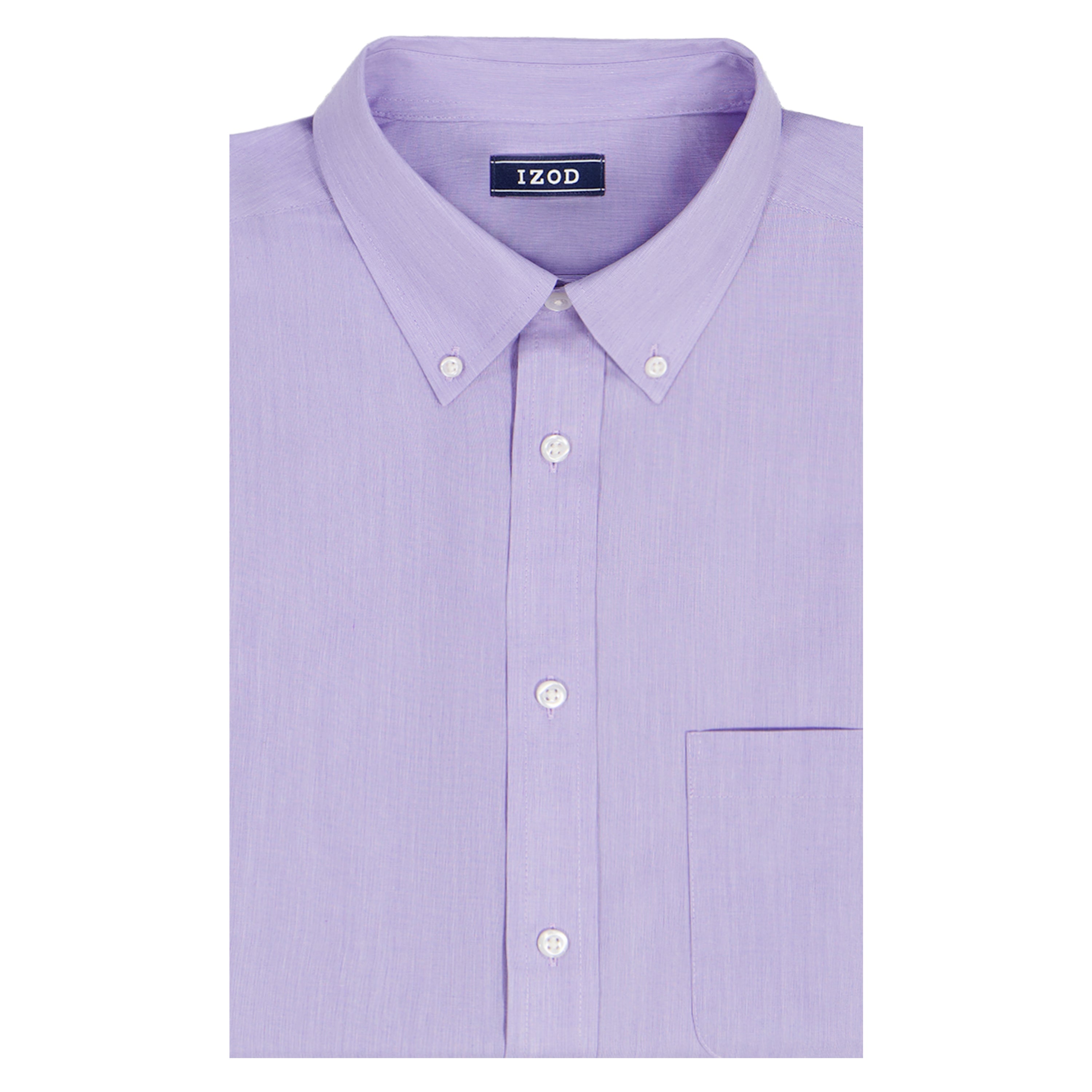 BIG & TALL ALL-OVER STRETCH L/S STRIPED BUTTON-DOWN DRESS SHIRT