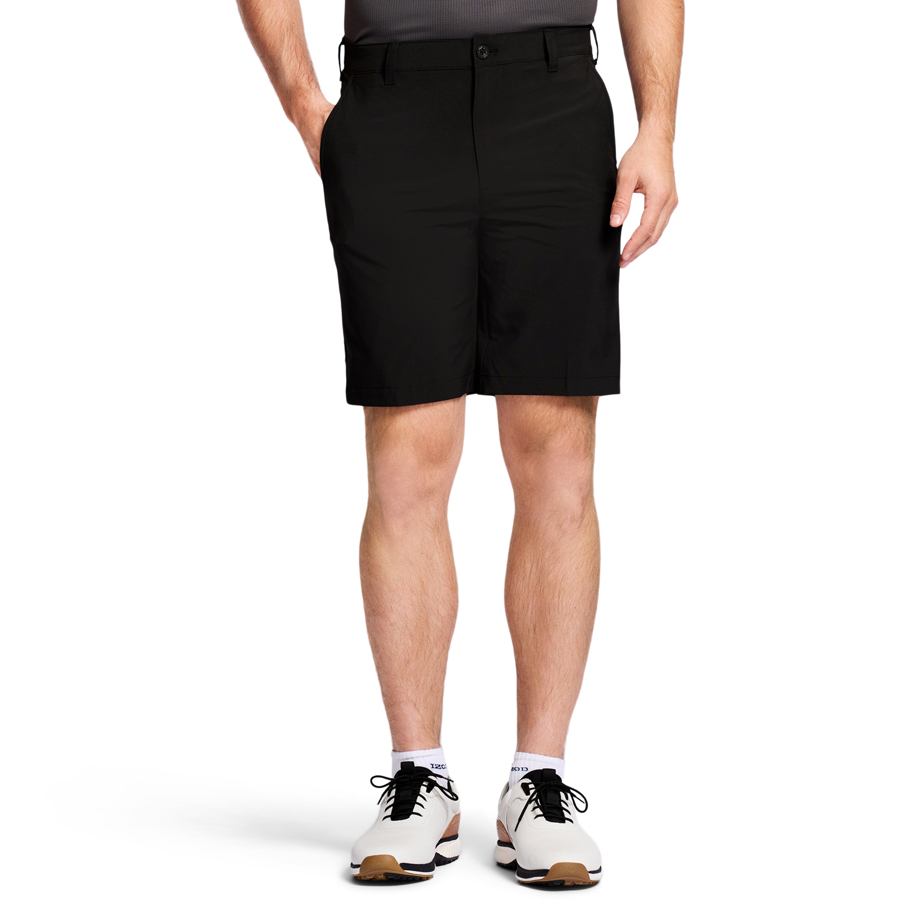 GOLF 9.5 SWINGFLEX STRETCH STRAIGHT FIT SHORT BLACK IZOD