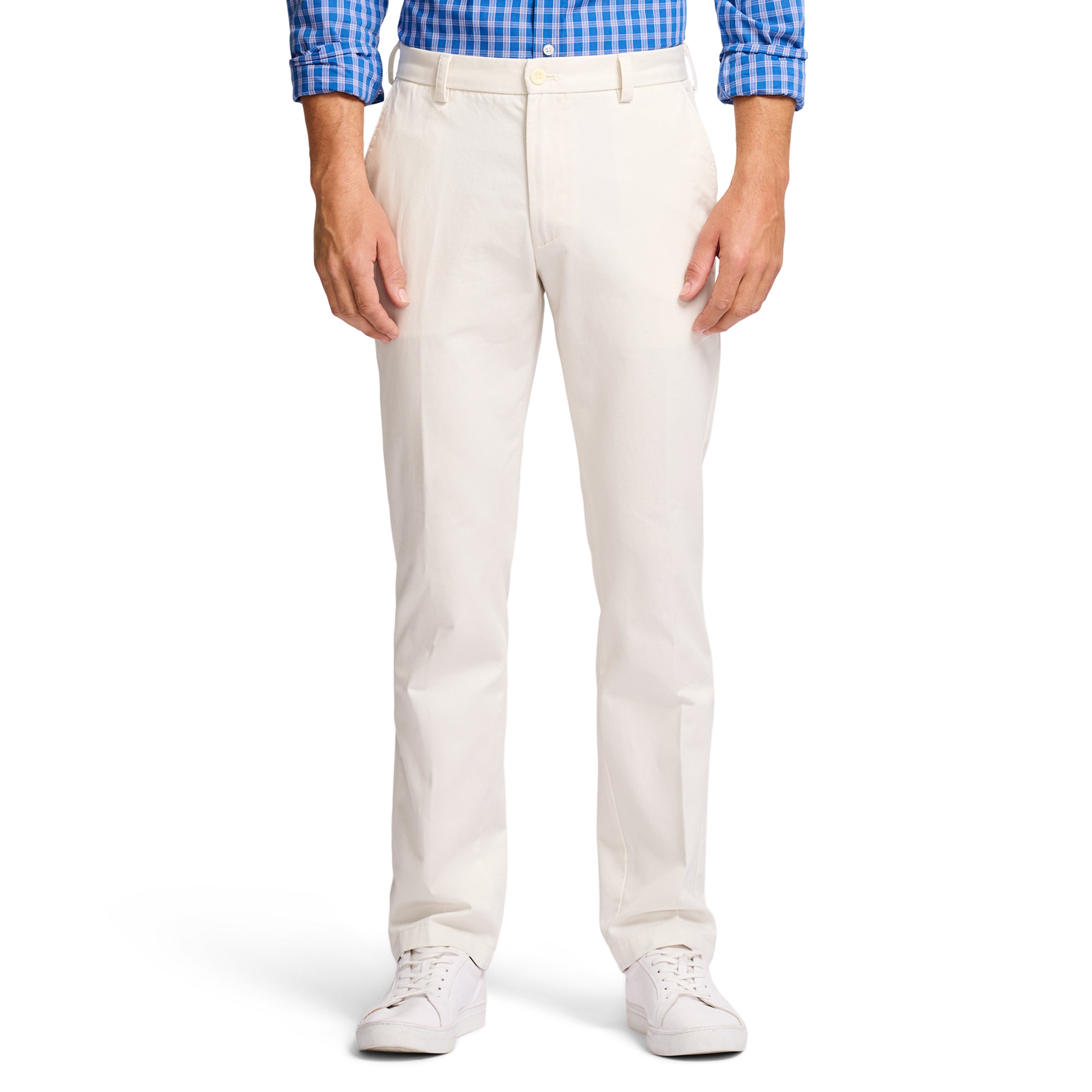 EASY TUCK HALF PANTS【Ameri】 AMERICAN CHINO FLAT FRONT CLASSIC FIT PANT KHAKI – IZOD