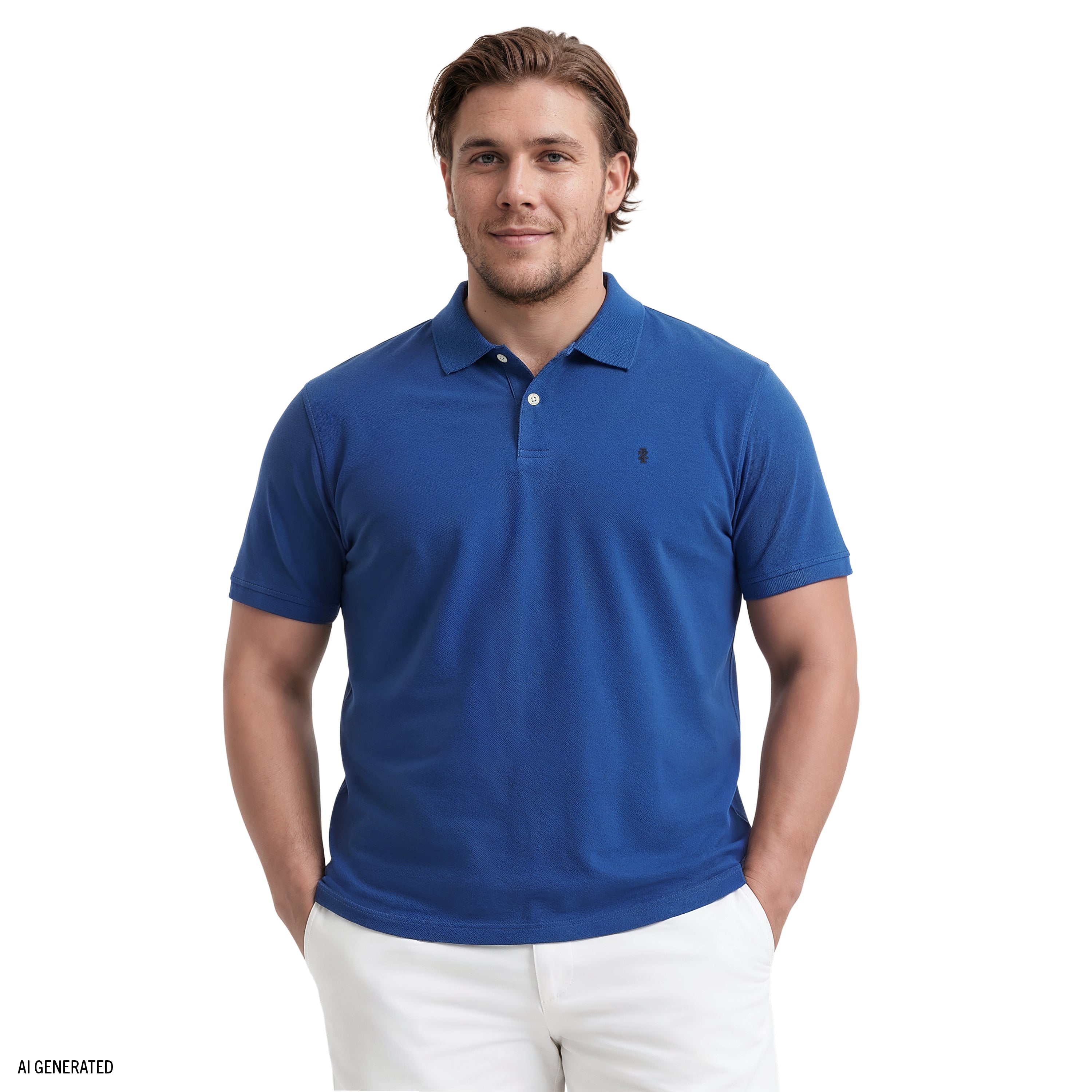 Big & Tall Advantage Performance Short Sleeve Polo - True Blue – IZOD