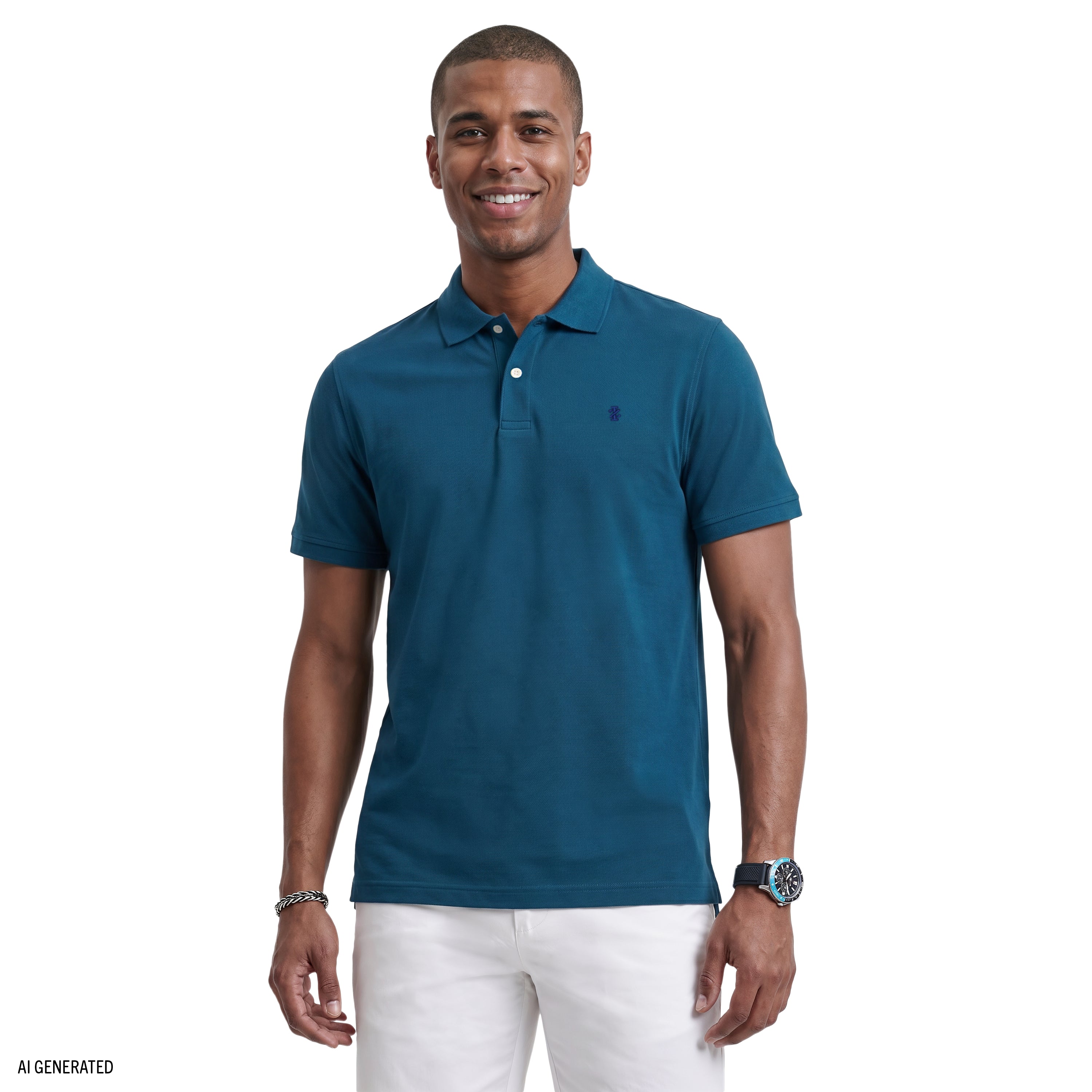 Interlock Short Sleeve Polo - Blue Sapphire – IZOD