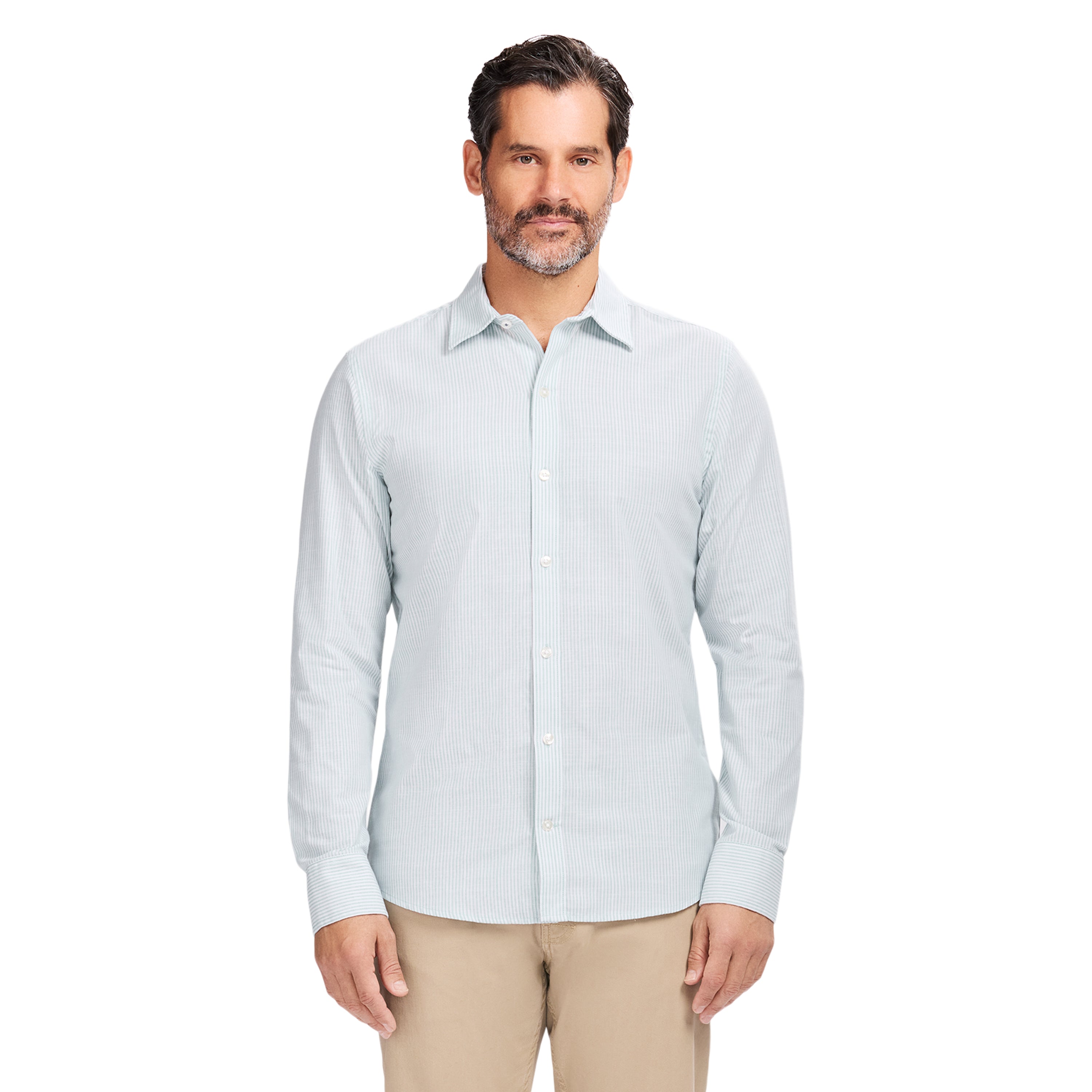 Luxury Sport L/S Striped Shirt - Wasabi – IZOD
