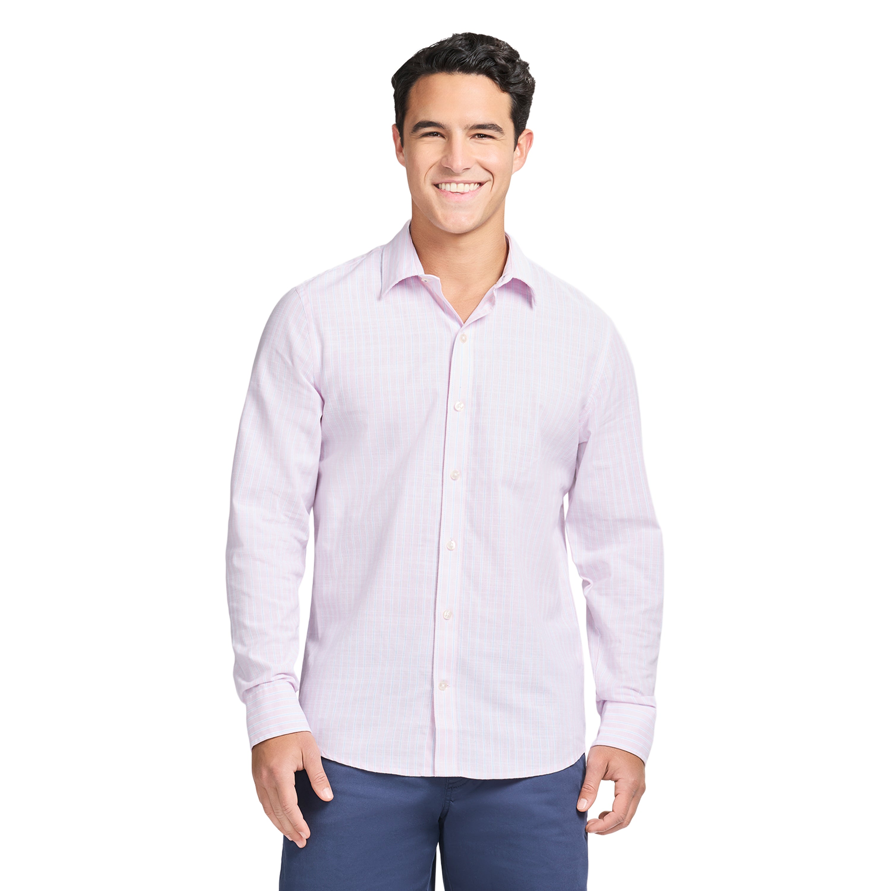 Luxury Sport L/S Striped Shirt - Rose Shadow – IZOD