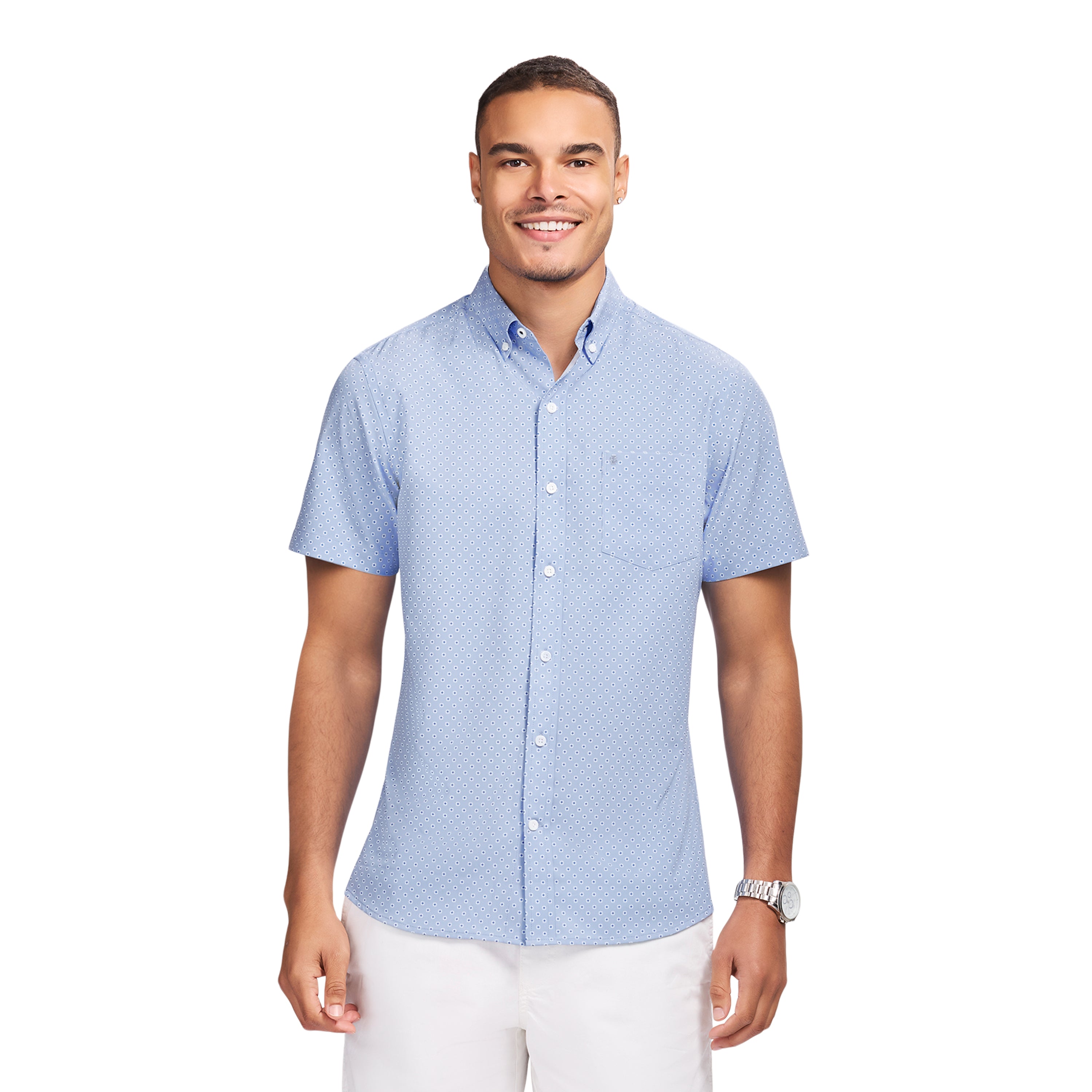 Breeze S/S Printed Button-Down Shirt