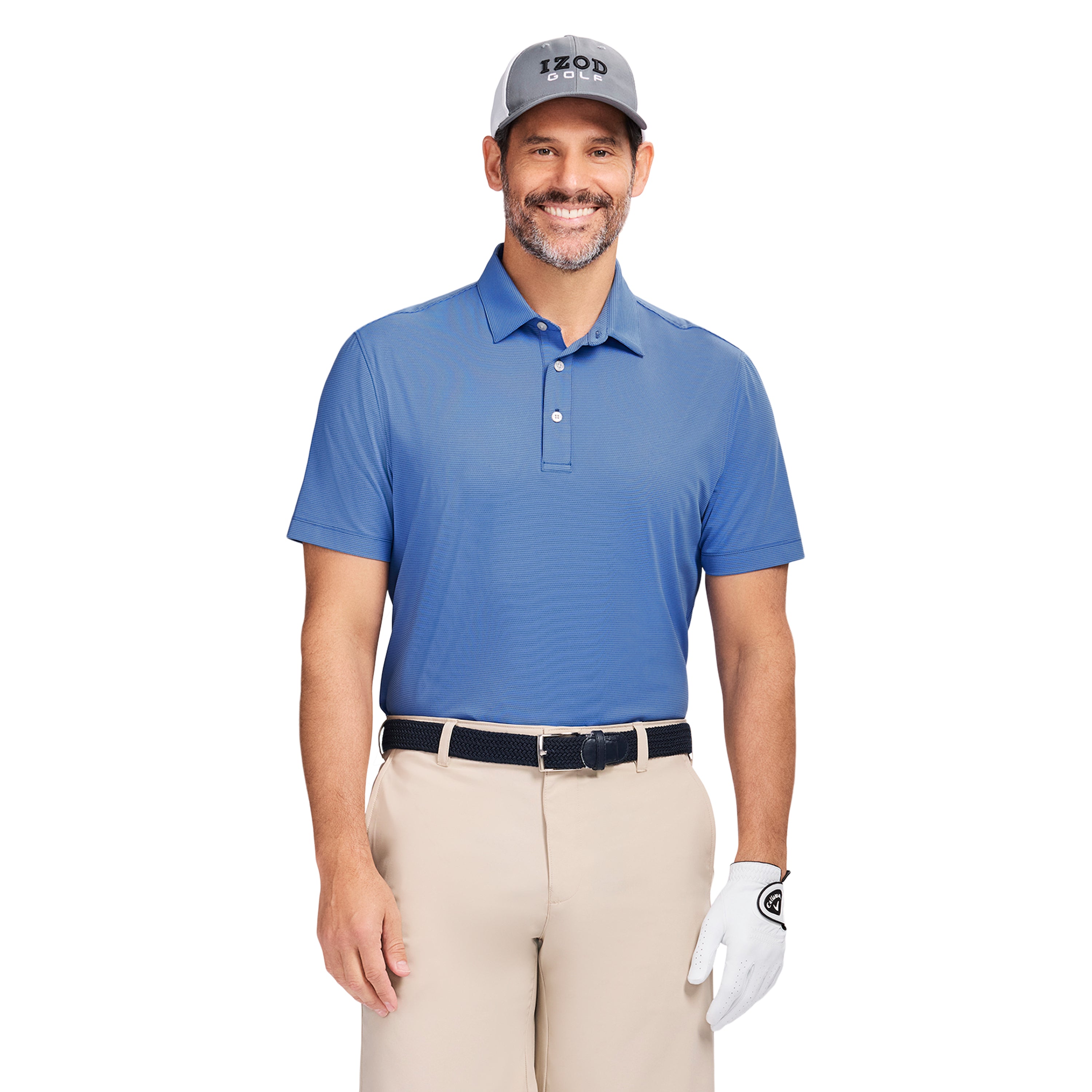 GOLF SWINGFLEX ELITE MESH POLO - BRIGHT COBALT – IZOD