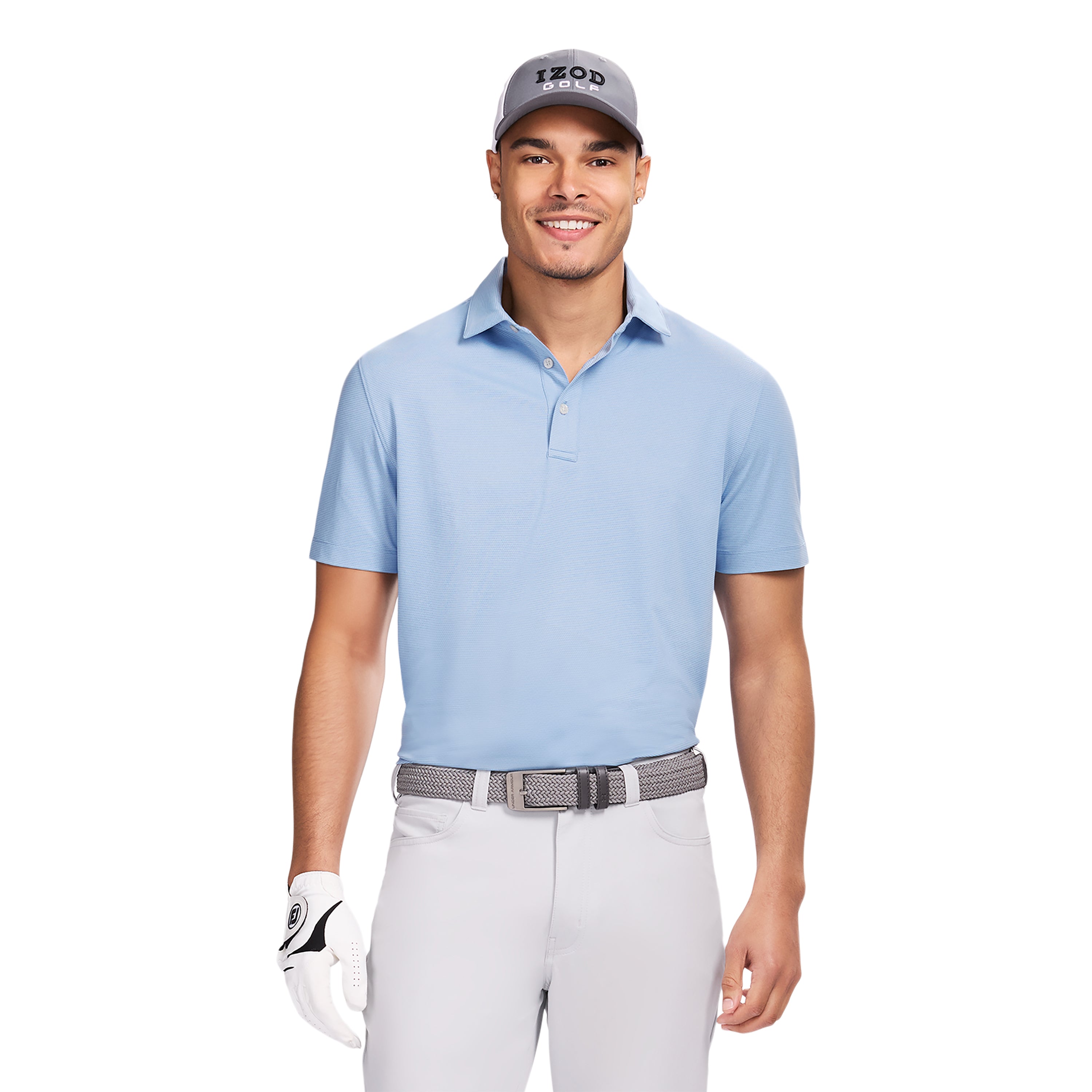 【定価2.4万】TFW49 SIDE MESH COLLARLESS POLO GOLF SWINGFLEX ELITE MESH POLO - PLACID BLUE – IZOD