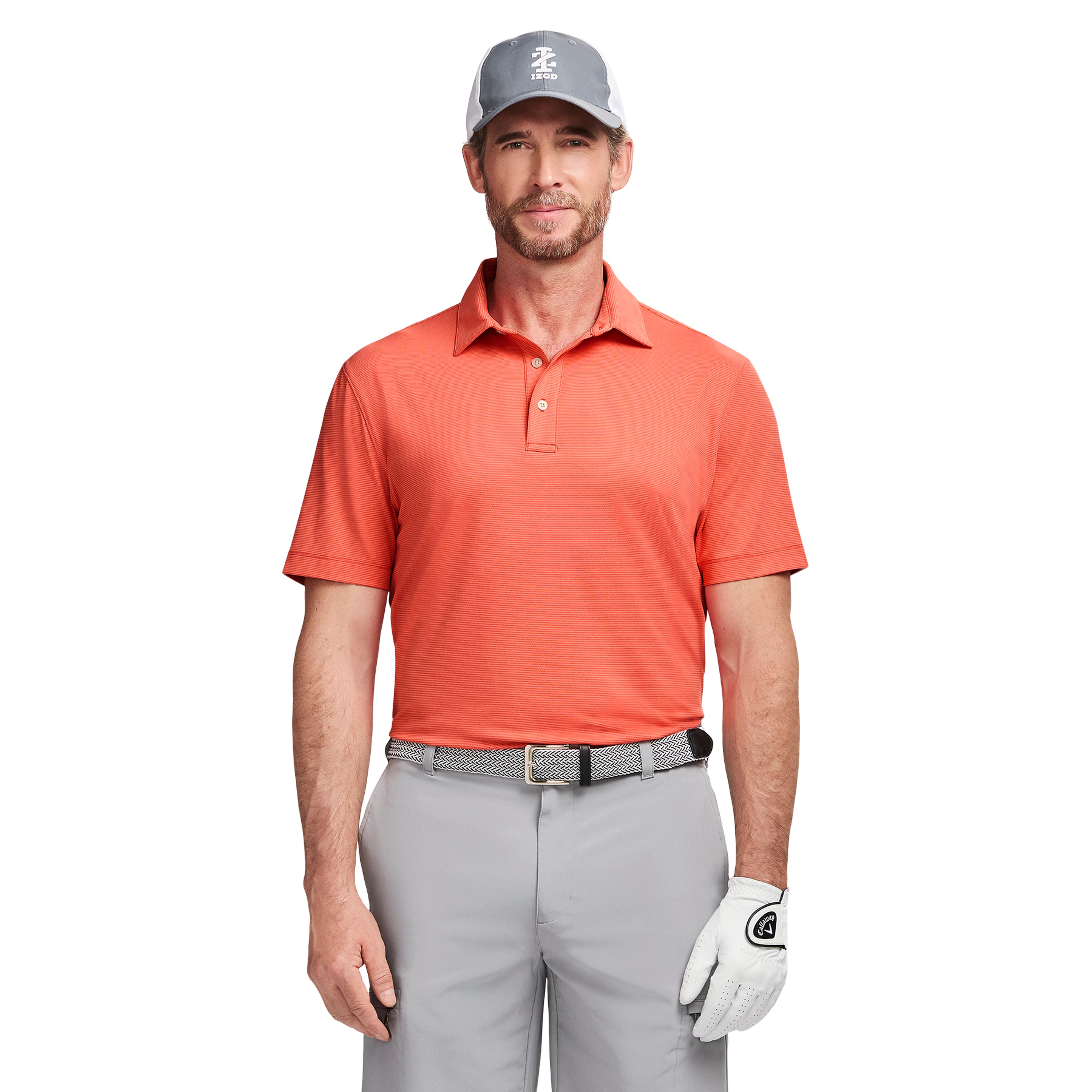 GOLF SWINGFLEX ELITE MESH POLO - ROSE OF SHARON – IZOD