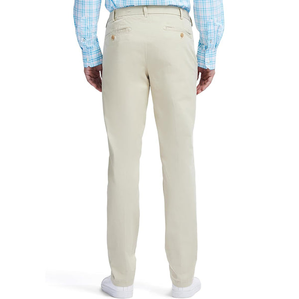 SALTWATER STRETCH FLAT-FRONT SLIM FIT CHINO PANT - PALE KHAKI