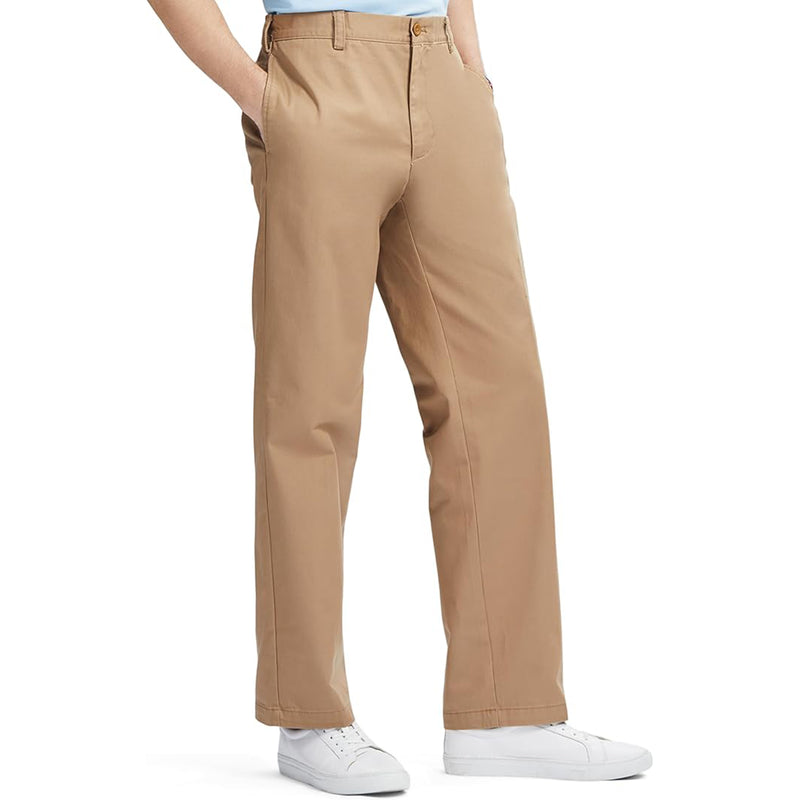 AMERICAN CHINO FLAT-FRONT CLASSIC FIT PANT - ENGLISH KHAKI