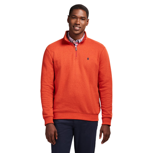 ADVANTAGE PERFORMANCE QUARTER ZIP FLEECE - BURNT HENNA