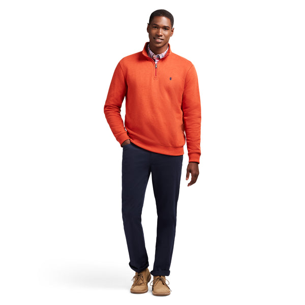 ADVANTAGE PERFORMANCE QUARTER ZIP FLEECE - BURNT HENNA