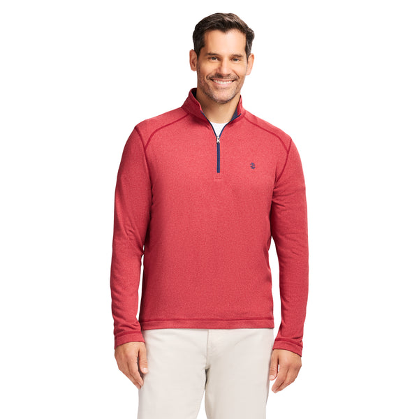 MICROFLEECE QUARTER ZIP - SUN DRIED TOMATO