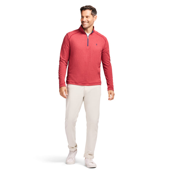 MICROFLEECE QUARTER ZIP - SUN DRIED TOMATO