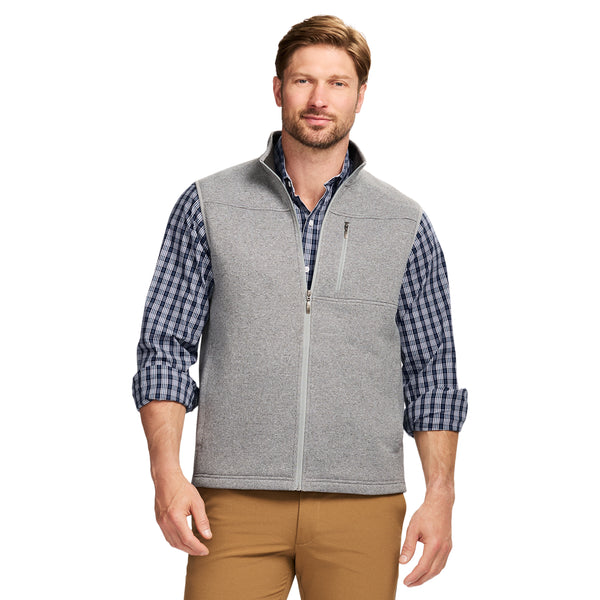 SWEATER FLEECE VEST - ULTIMATE GRAY