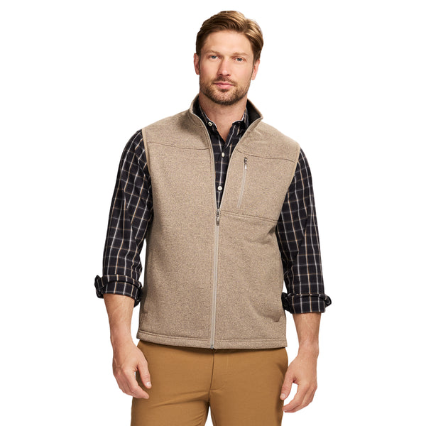 SWEATER FLEECE VEST - CROCKERY