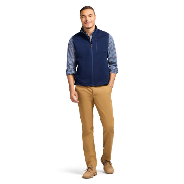 SWEATER FLEECE VEST - MEDIEVAL BLUE