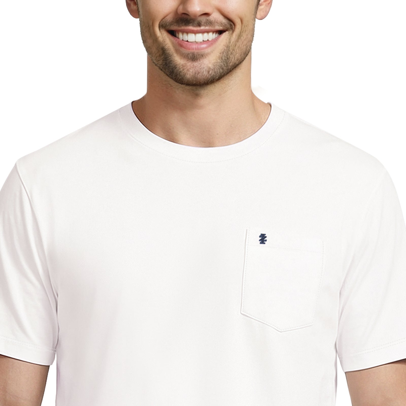 SALTWATER S/S POCKET TEE - BRIGHT WHITE – IZOD