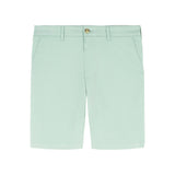 SALTWATER 9.5" FLAT-FRONT CHINO SHORT - GRANITE GREEN