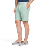 SALTWATER 9.5" FLAT-FRONT CHINO SHORT - GRANITE GREEN