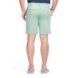 SALTWATER 9.5" FLAT-FRONT CHINO SHORT - GRANITE GREEN