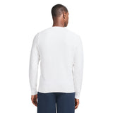 HONEYCOMB CREW NECK SWEATER - BRIGHT WHITE