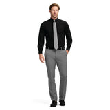 ALL-OVER STRETCH BUTTON-DOWN DRESS SHIRT (BUTTON DOWN COLLAR) - BLACK