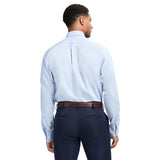ALL-OVER STRETCH BUTTON-DOWN DRESS SHIRT (BUTTON DOWN COLLAR) - WATER MILL