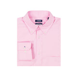 ALL-OVER STRETCH BUTTON-DOWN DRESS SHIRT (BUTTON DOWN COLLAR) - PINK