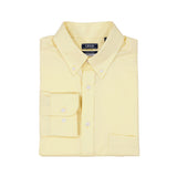 ALL-OVER STRETCH BUTTON-DOWN DRESS SHIRT (BUTTON DOWN COLLAR) - YELLOW