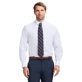 ALL-OVER STRETCH BUTTON-DOWN DRESS SHIRT (BUTTON DOWN COLLAR) - WHITE
