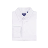 ALL-OVER STRETCH BUTTON-DOWN DRESS SHIRT (BUTTON DOWN COLLAR) - WHITE