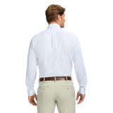 ALL-OVER STRETCH BUTTON-DOWN DRESS SHIRT (SPREAD COLLAR) - WHITE