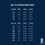 BIG & TALL ALL-OVER STRETCH BUTTON DOWN DRESS SHIRT - CORNFLOWER BLUE