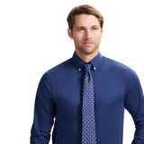 COOL FX BUTTON DOWN DRESS SHIRT SLIM - DARK NAVY