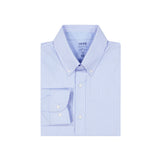 COOL FX STRIPE BUTTON DOWN DRESS SHIRT SLIM - BLUE BIRD