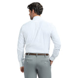 COOL FX SPREAD COLLAR BUTTON DOWN DRESS SHIRT SLIM - WHITE