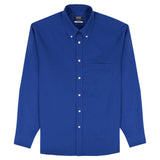 ALL OVER STRETCH BUTTON DOWN DRESS SHIRT - TRUE BLUE