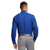 ALL OVER STRETCH BUTTON DOWN DRESS SHIRT - TRUE BLUE