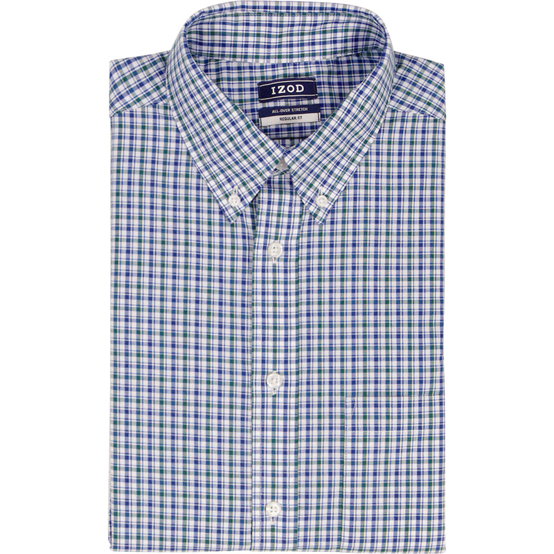 plaid dress shirt mens All Over Stretch Button Down Dress Shirt