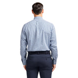 ALL OVER STRETCH BUTTON DOWN DRESS SHIRT - BAYBERRY