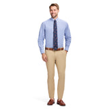 ALL OVER STRETCH BUTTON DOWN DRESS SHIRT - SODALITE BLUE