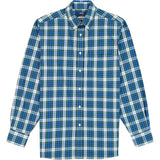 ALL OVER STRETCH TARTAN BUTTON DOWN DRESS SHIRT - EVERGREEN
