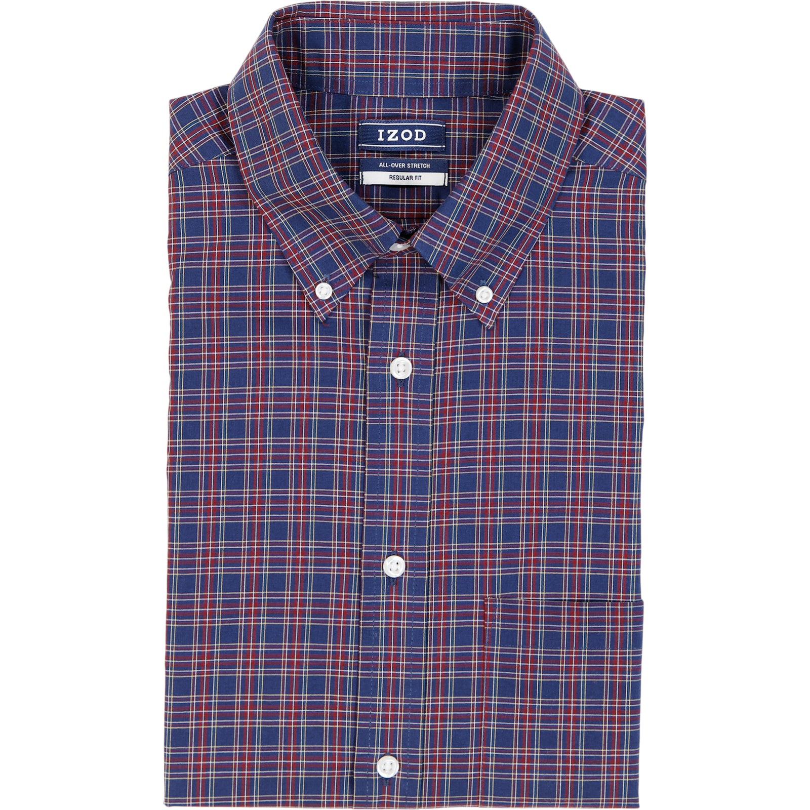 izod all over stretch dress shirt All-over Stretch S/S Button-down Dress Shirt - Izod Sportswear