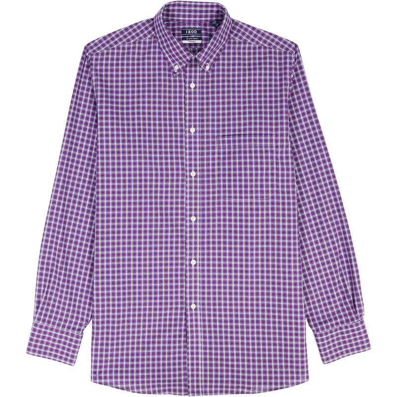 ALL OVER STRETCH BUTTON DOWN DRESS SHIRT - SODALITE BLUE