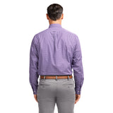 ALL OVER STRETCH BUTTON DOWN DRESS SHIRT - SODALITE BLUE