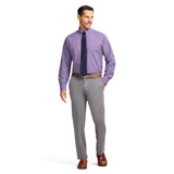 ALL OVER STRETCH BUTTON DOWN DRESS SHIRT - SODALITE BLUE