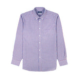 ALL OVER STRETCH BUTTON DOWN DRESS SHIRT - BIKING RED