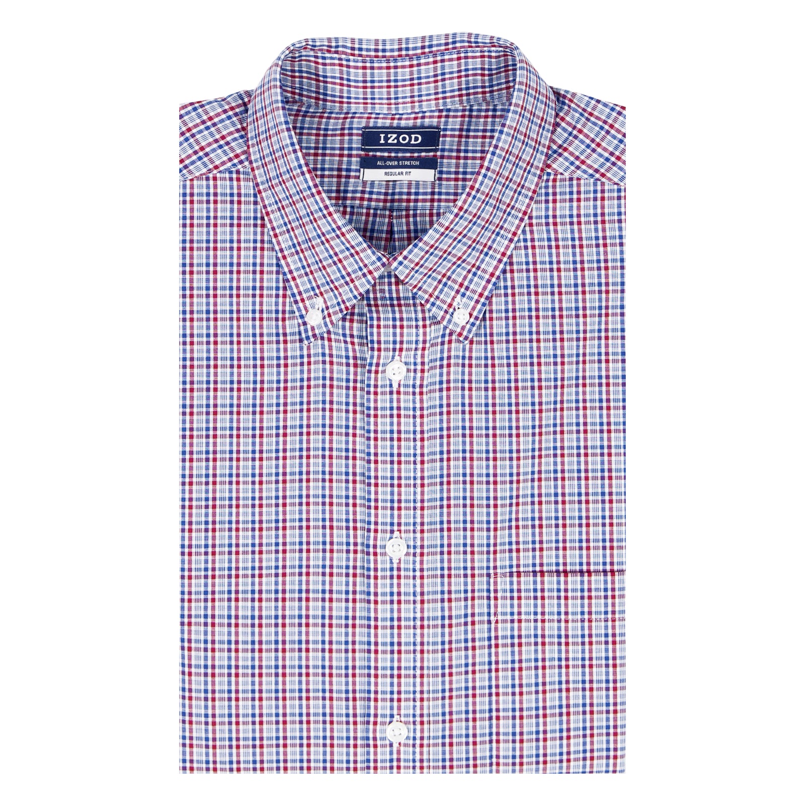 All Over Stretch Button Down Dress Shirt - Biking Red – IZOD